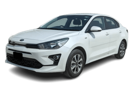 KIA RIO Modelo 2021 color blanco